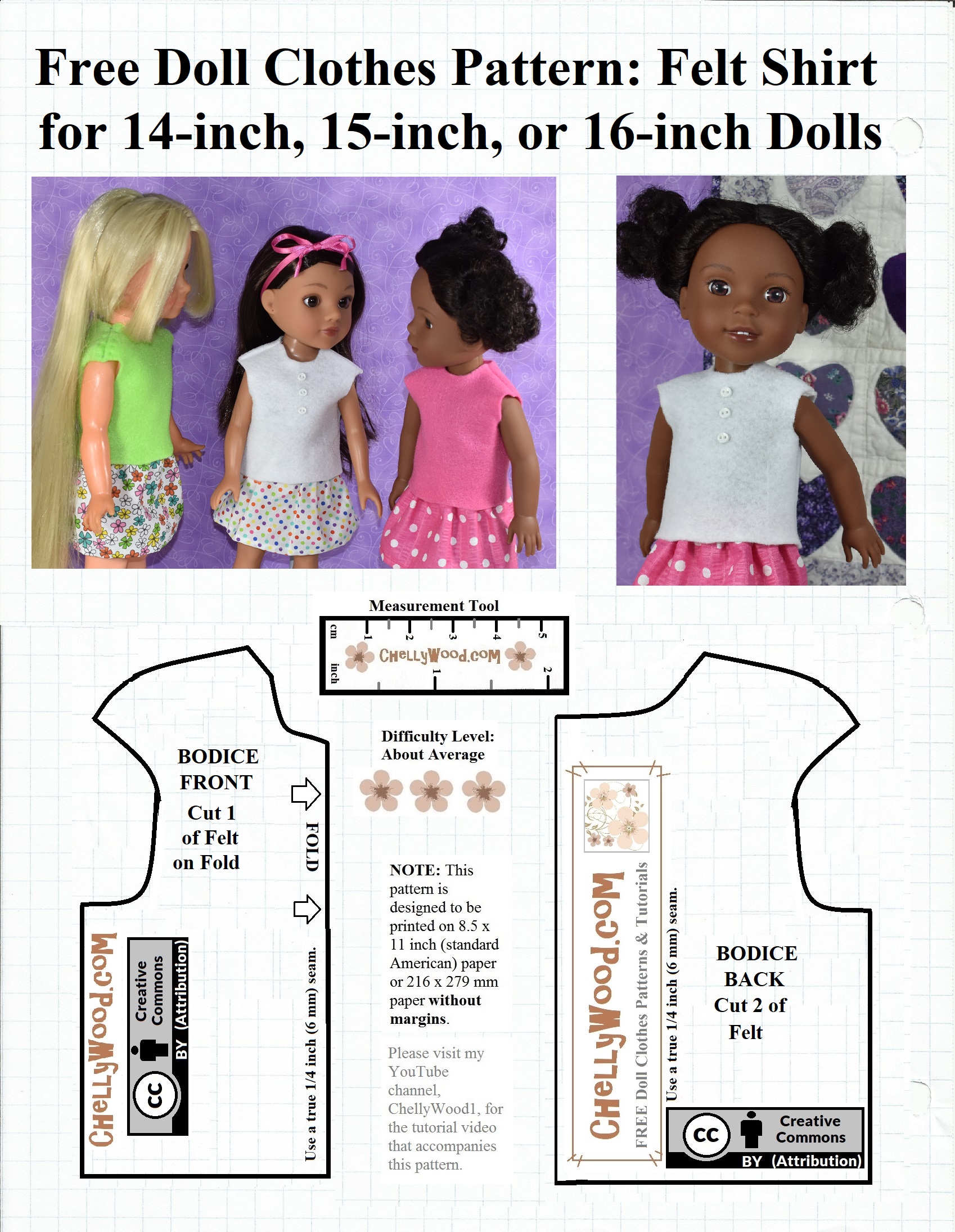 14 Inch Doll Clothes Sewing Patterns